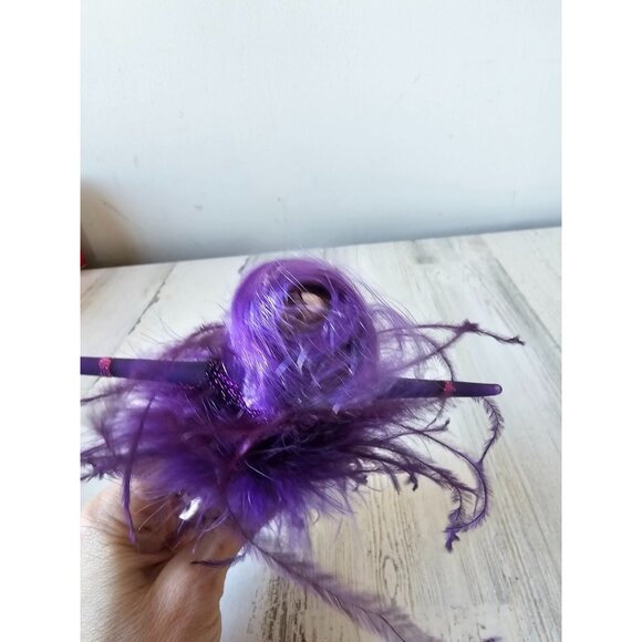 Katherine's collection purple feather ornament lady fabulous icicle Xmas tree - Picture 8 of 10